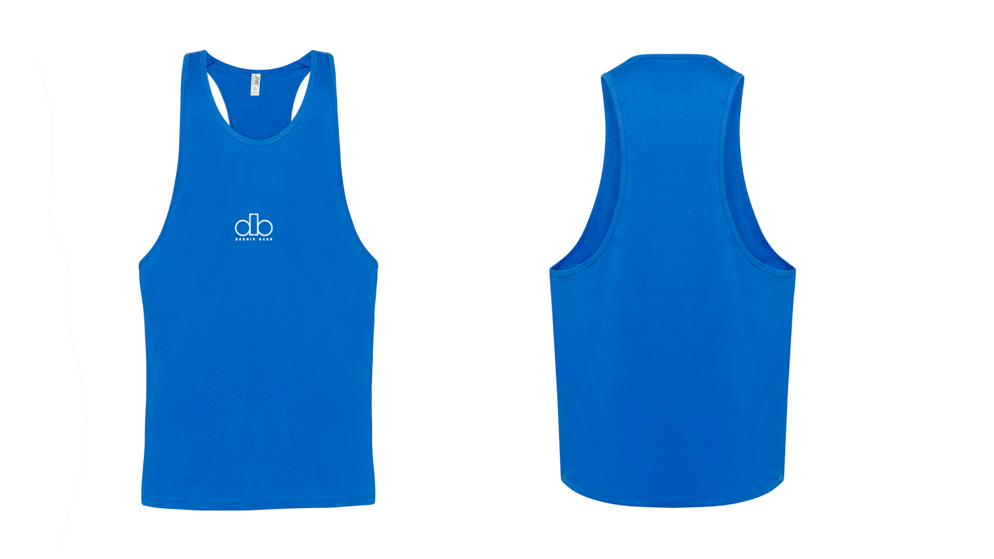Camiseta tirante largo azul