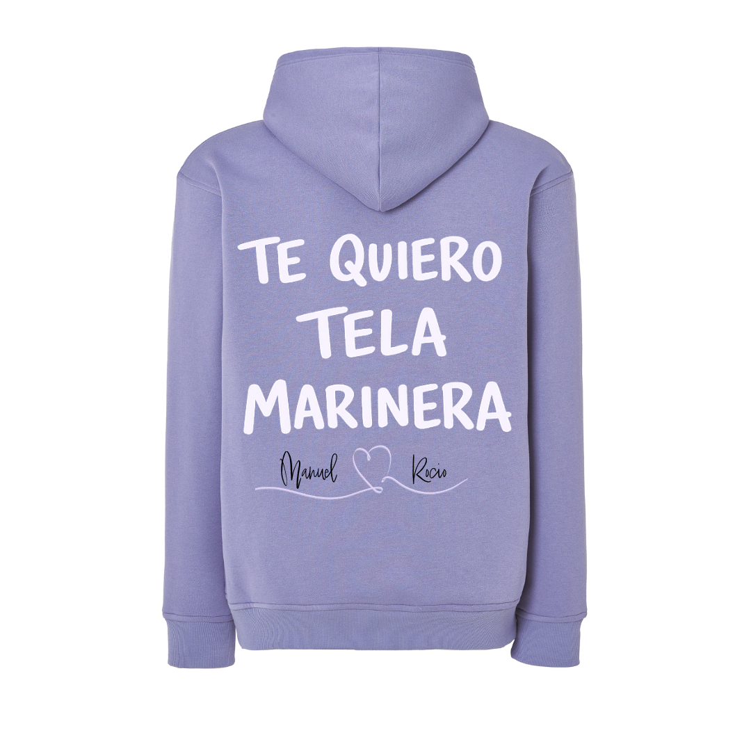 Sudadera TE QUIERO TELA MARINERA