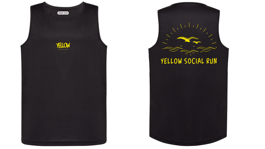 Camiseta tirante negra YELLOW