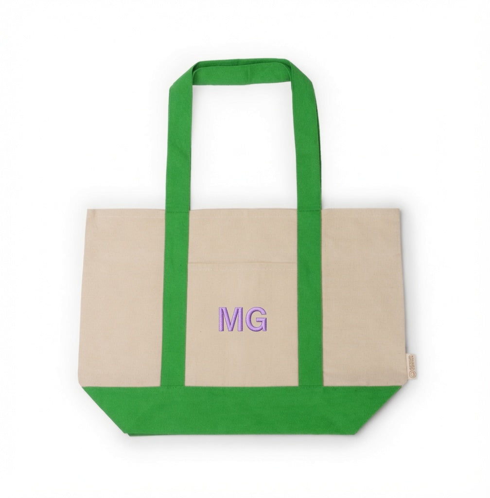 Bolso playero iniciales