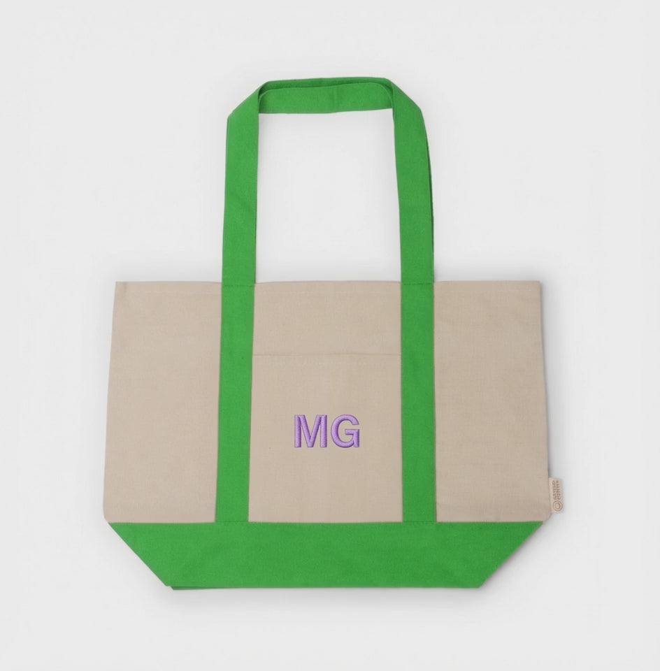 Bolso playero iniciales